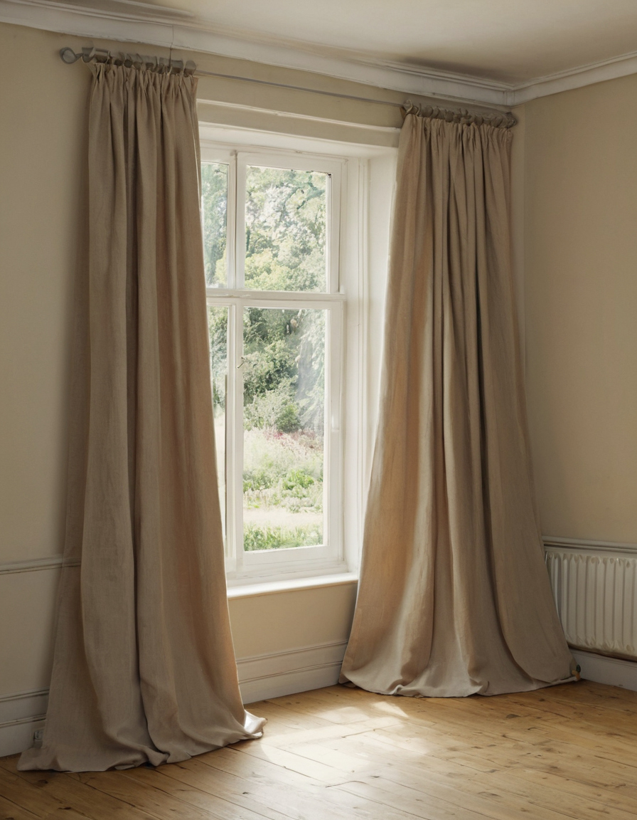 Practical visual for How does curtain fullness become a fabric quantity